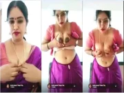 Desi Telugu Wife Shows Boobs