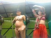 Desi Village Bhabhi Bathing Part 2